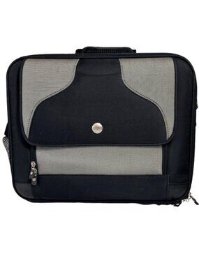 Dell Black & Gray Laptop Messenger Bag Briefcase Carrying Case